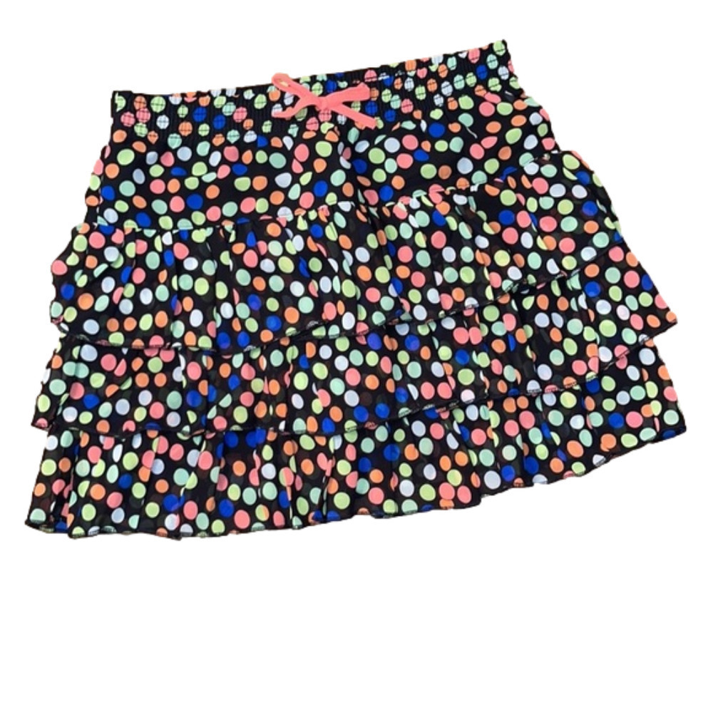 LITTLE MISS MATCHED Girls flouncy, polka dot mini skirt size 12